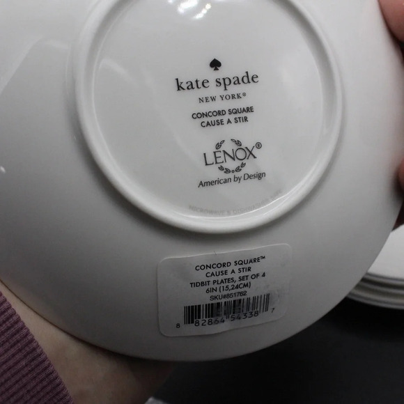Lenox by Kate Spade 6” Appetizer Plates - Picture 7 of 9